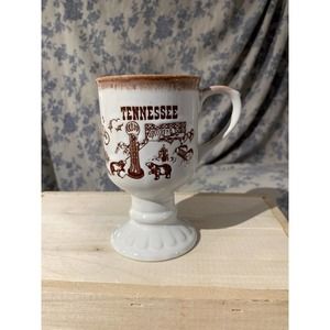 1970s Souvenir Tennessee Footed Coffee Mug